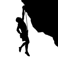 200x200 Climbing Clipart Mountain Silhouette