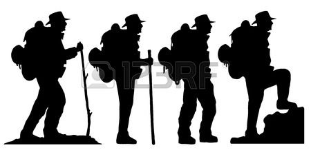 450x218 Hiker Silhouette