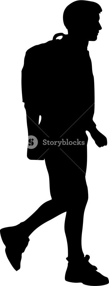 381x1000 Hiker Silhouette Hiking Royalty Free Stock Image