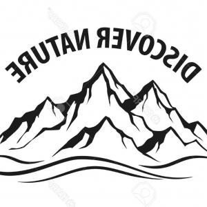 300x300 Stock Illustration Vector Mountains Icons Isolated White Tourism