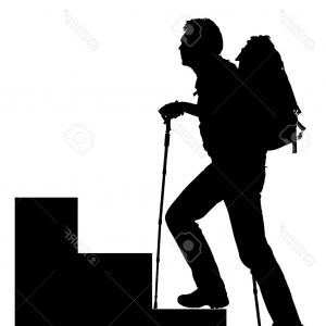 300x300 Top Stock Vector Hiking Man Clip Art Or Logo Design Lazttweet