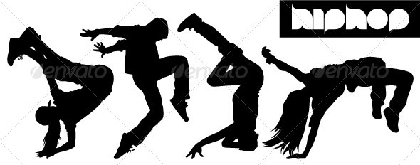 590x232 Hip Hop Dancers Silhouettes By Artag Graphicriver
