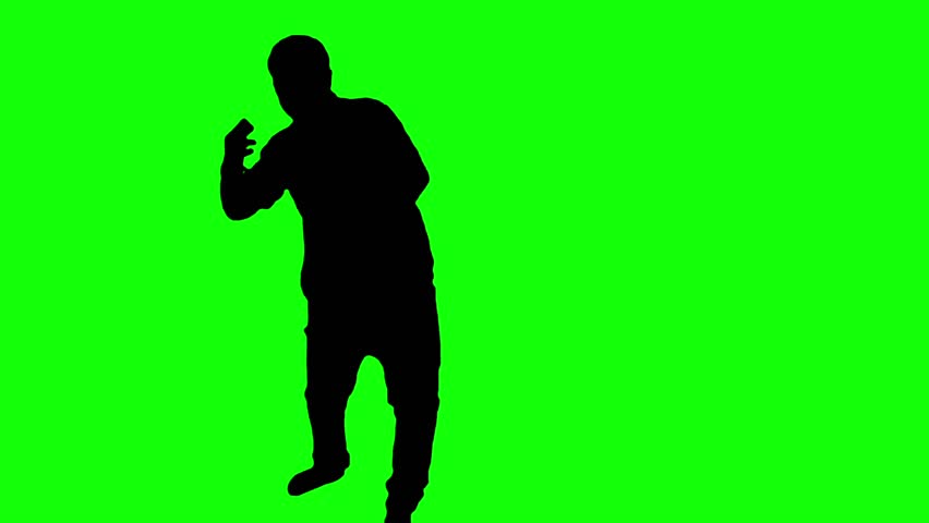 852x480 Hip Hop Dancing Silhouettes On Colorful Backgrounds Stock Footage