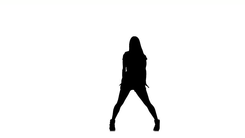 852x480 Talanted Hip Hop Dancer Starts Contemporary Movements, White