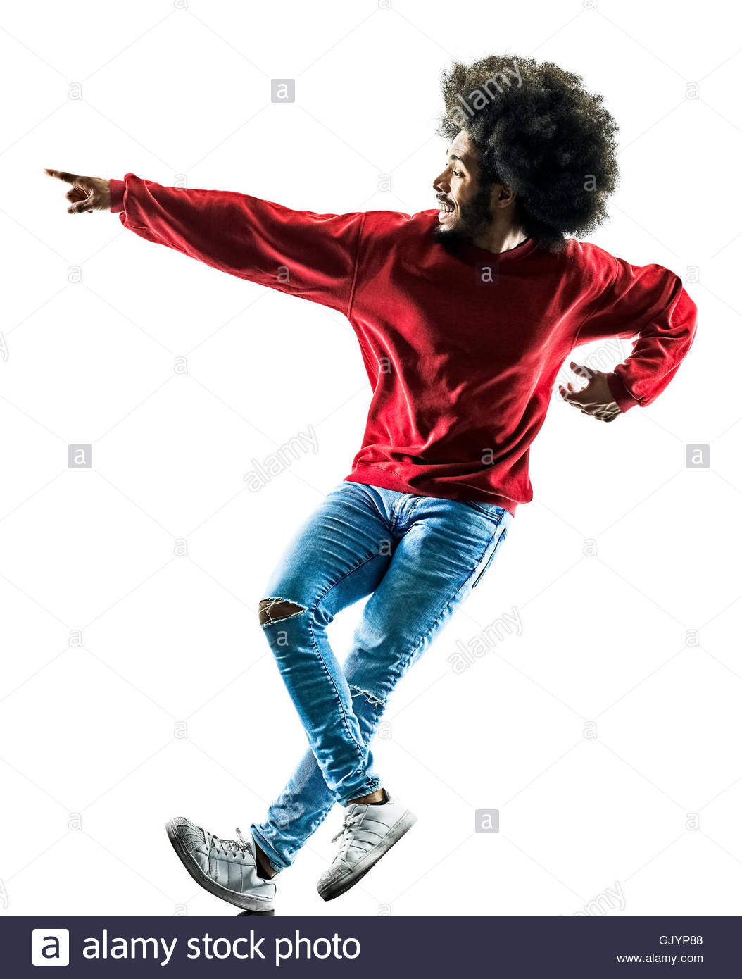 1054x1390 One African Man Dancer Dancing In Silhouette Isolated On White