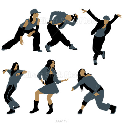 400x400 Hip Hop Silhouette Clipart