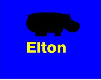 340x270 Hippo Wall Decal Etsy