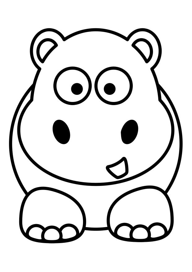 620x875 Hippo Silhouette Clipart, Vector Clip Art Online, Royalty Free