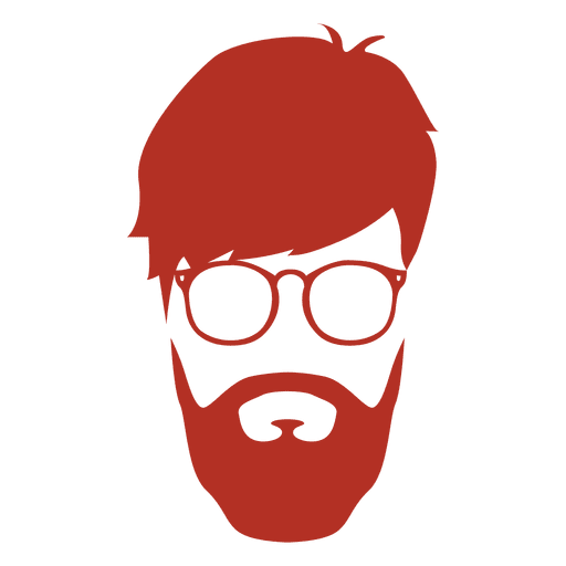512x512 Hipster Man Silhouette