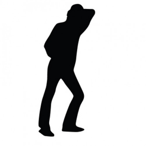 500x500 Man Leaning Silhouette