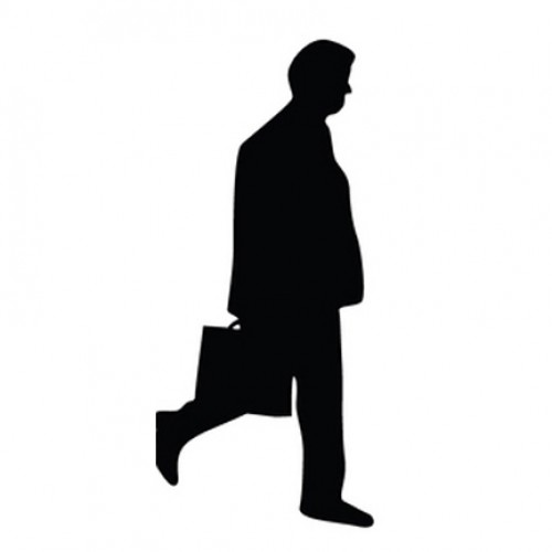 500x500 Man Walking With Briefcase Silhouette