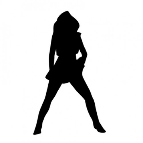 500x500 Woman Ing With Legs Open Silhouette