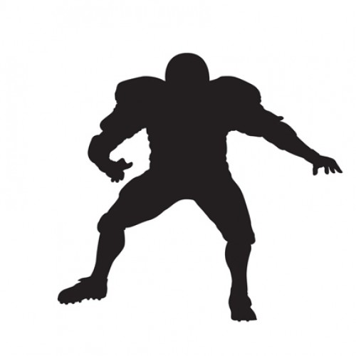 500x500 Football Player 1 Silhouette