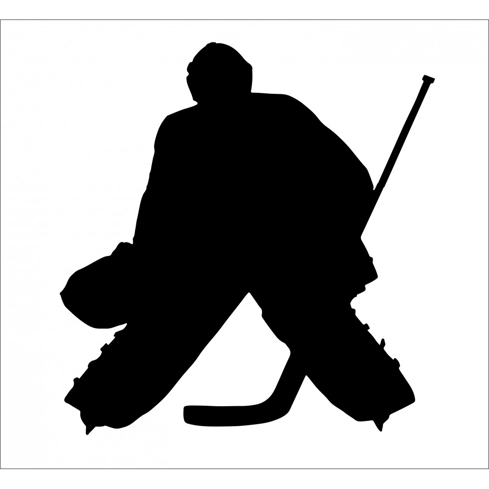 980x980 Wall Sticker Hockey Goalie Decal