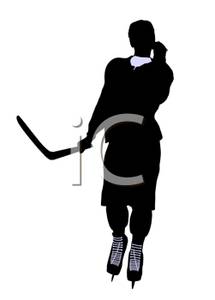 215x300 Hockey Silhouette Clipart