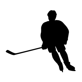 270x270 Hockey Player Silhouette 02 Stencil Free Stencil Gallery
