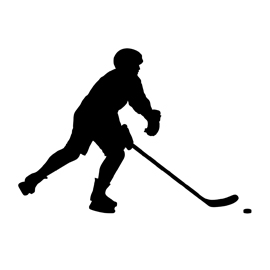 270x270 Hockey Player Silhouette Stencil Free Stencil Gallery