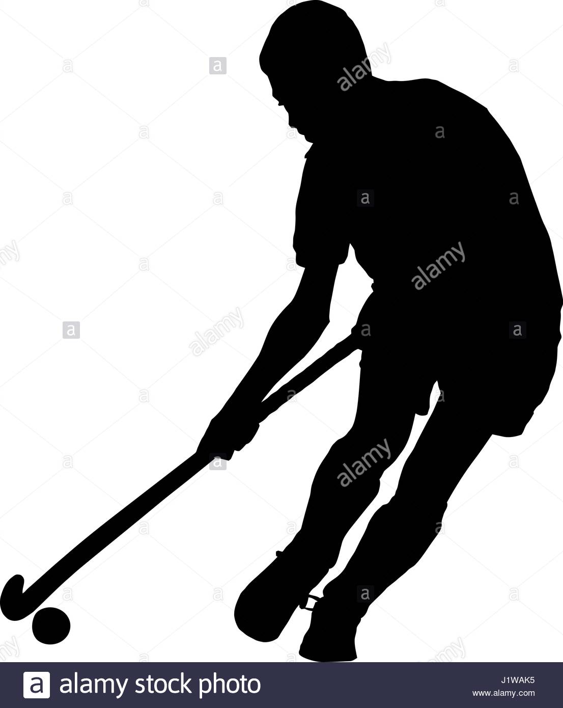 1106x1390 Black On White Silhouette Of School Boy Hockey Player Running