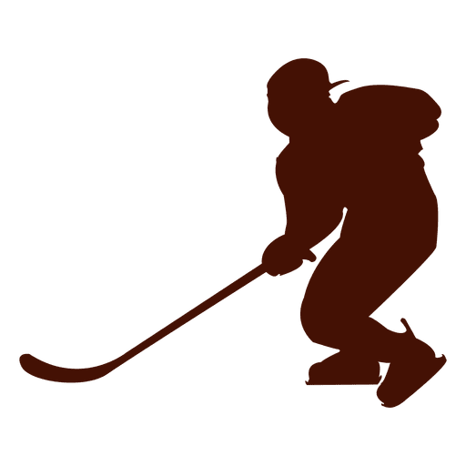 512x512 Hockey Ice Player Silhouette