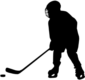 300x281 Hockey Silhoutte By Tiger The Lion