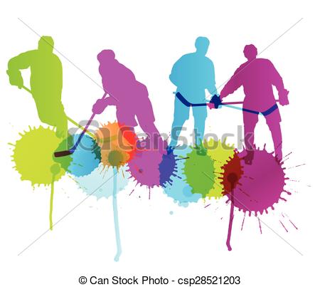 450x403 Ice Hockey Player Silhouette Sport Abstract Vector Vector