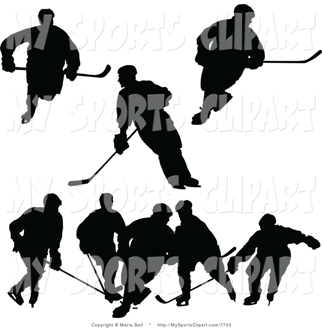 1024x1044 Sports Clip Art Of A Hockey Player Silhouettes By Maria Bell
