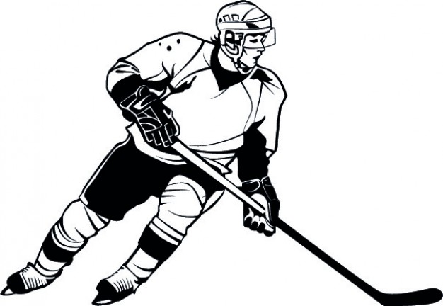 626x432 Hockey Player Detailed Cartoon Vector Vector Free Download