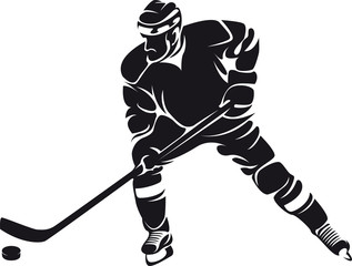 317x240 Hockey Player, Silhouette