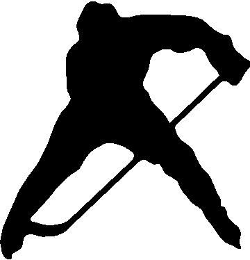 360x374 Hockey Player Decals
