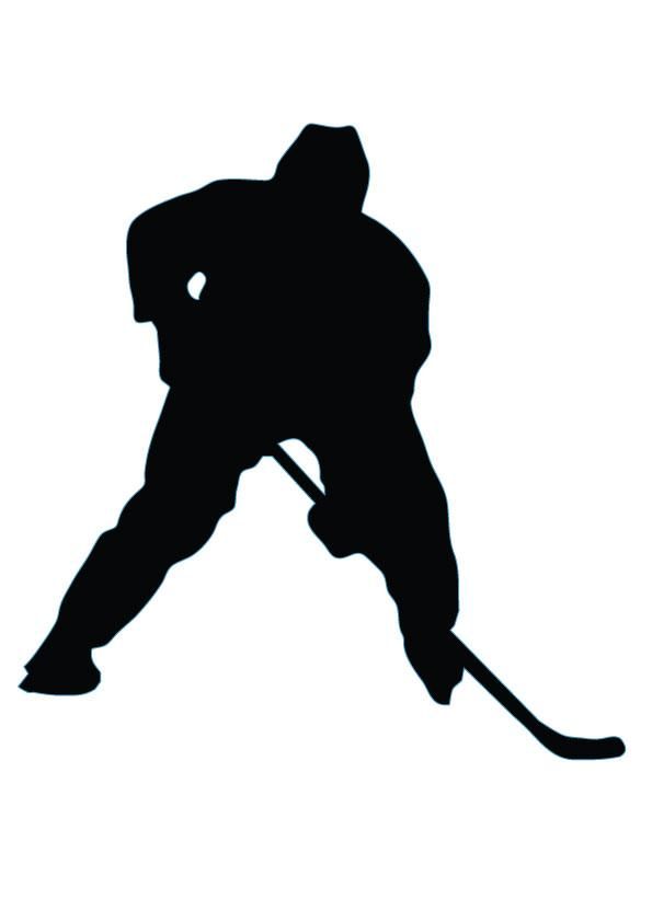595x842 Ice Hockey Silhouette