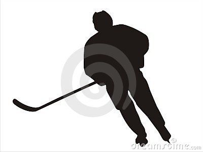 400x300 Hockey Silhouette Clip Art Hockey Player Silhouette (Vector Clip