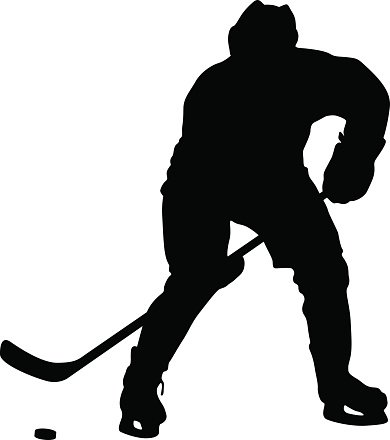 Hockey Silhouette Vector at GetDrawings | Free download