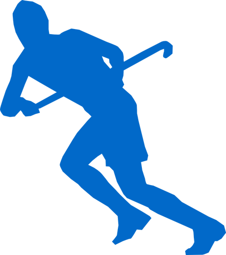443x500 Silhouette Vector Image Of Grass Hockey Team Member Public