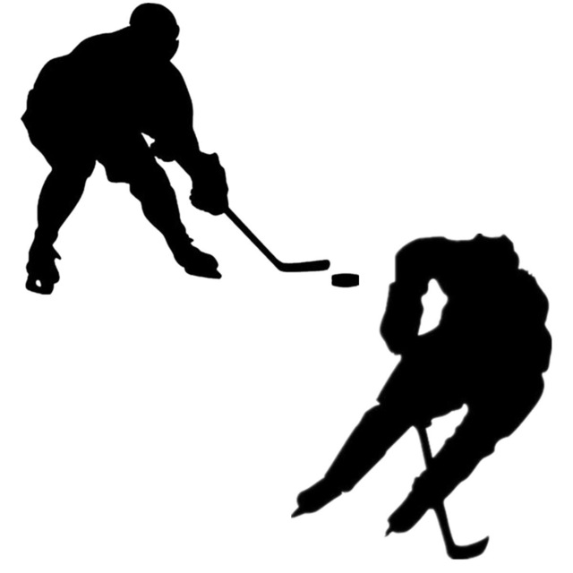 640x640 Sport Ice Hockey Skate Car Truck Auto Laptop Wall Home Vinyl Decal