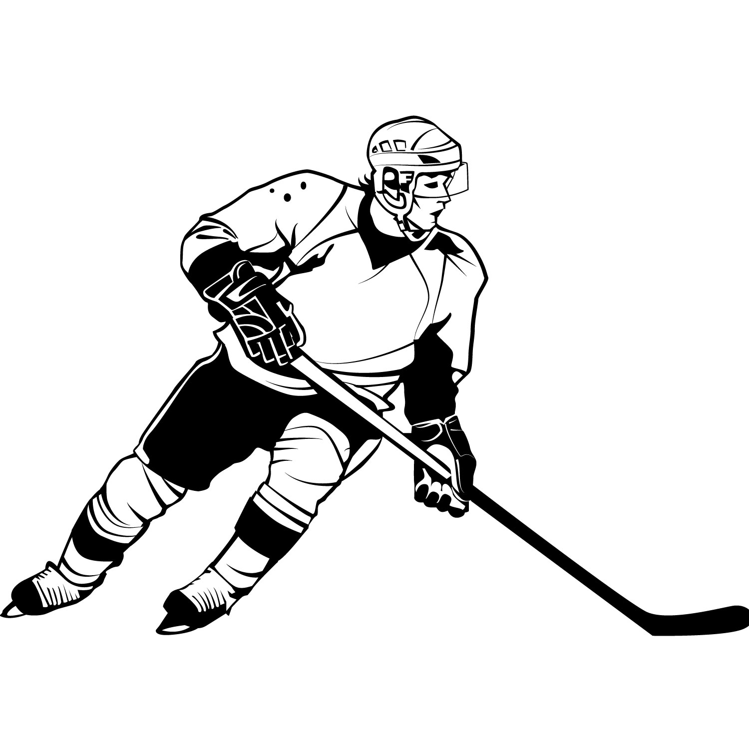 1500x1500 Hockey Silhouette Clip Art Clipart Collection
