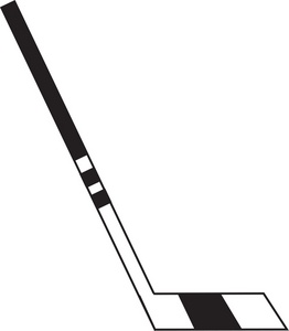 262x300 Black Clipart Hockey Stick