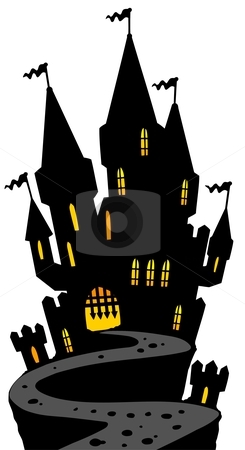 245x450 Halloween Castle Clipart