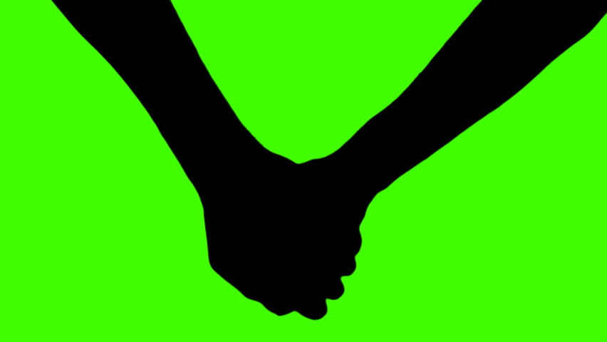 852x480 Holding Hands Silhouette
