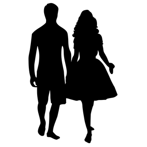 300x300 Couple Holding Hands Clipart Png