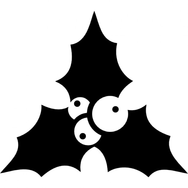 626x626 Holly Leaves Traditional Ornament For Christmas Icons Free Download