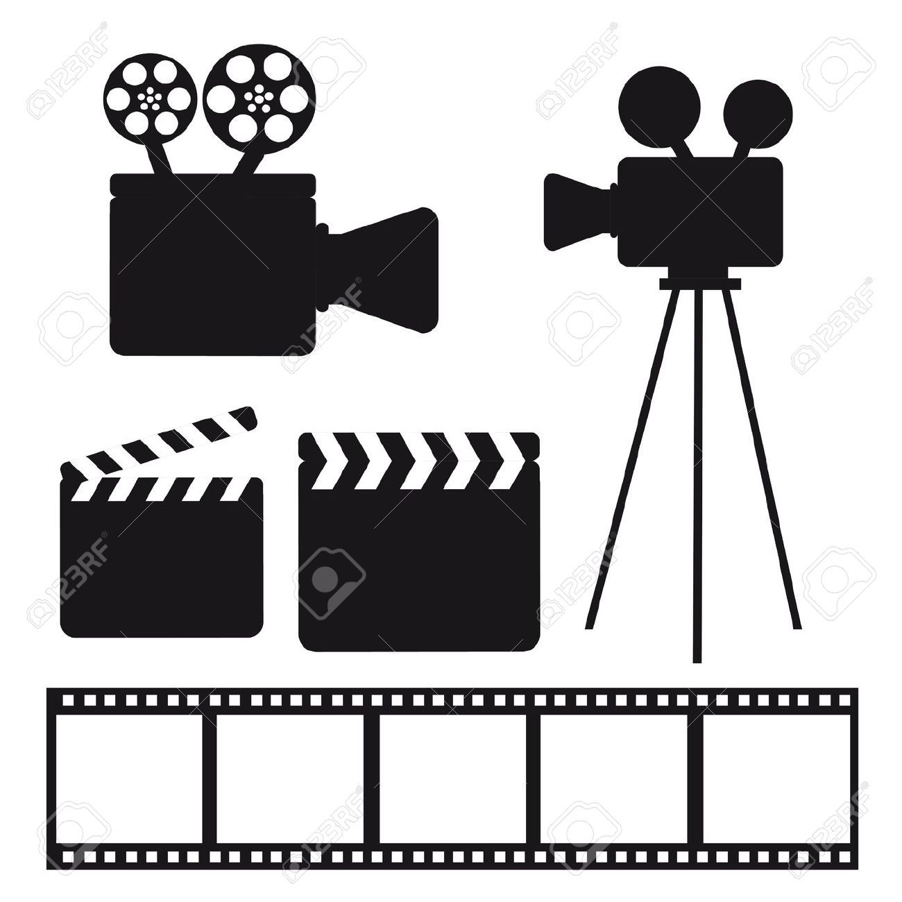 1300x1300 Old Hollywood Silhouettes Black N White