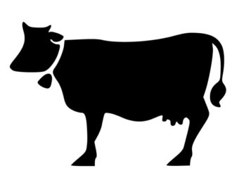 340x270 Cow Decal Etsy