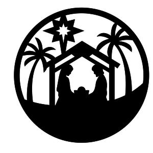 Holy Family Silhouette at GetDrawings | Free download