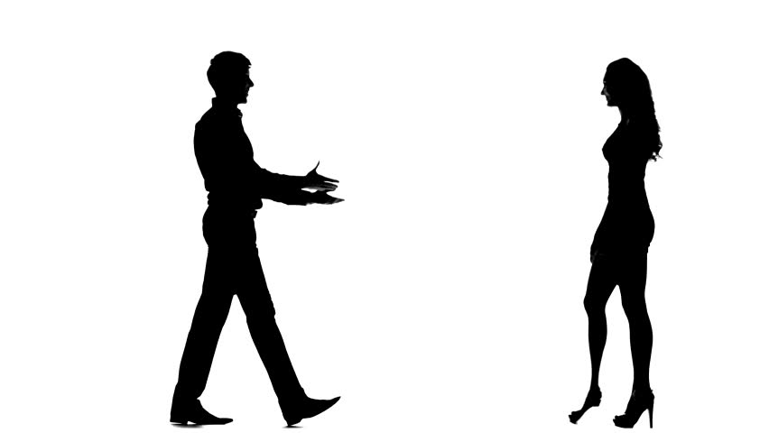 852x480 Silhouette Of Walking People And Homeless Man Begging On