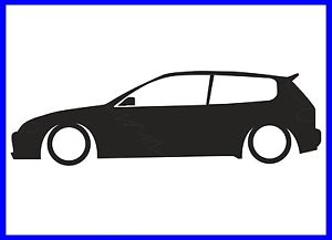 Honda Civic Silhouette at GetDrawings | Free download