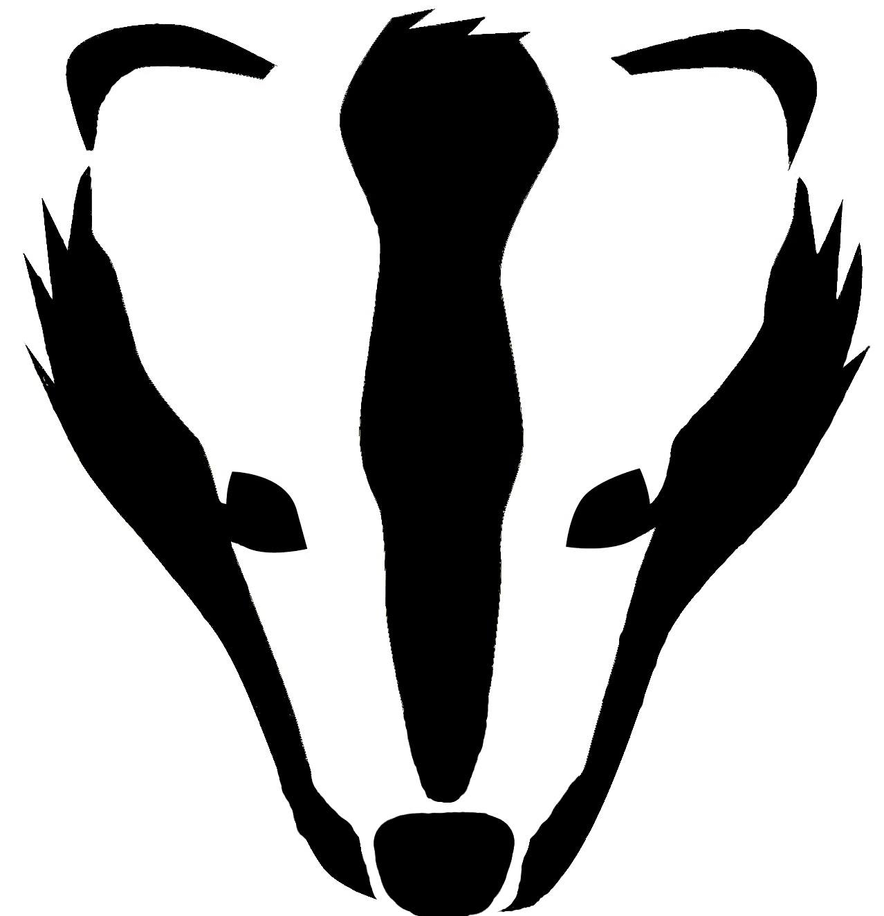 1278x1325 Badger Face For Pumpkin Pumpkin Carving Patternshaloweencarving