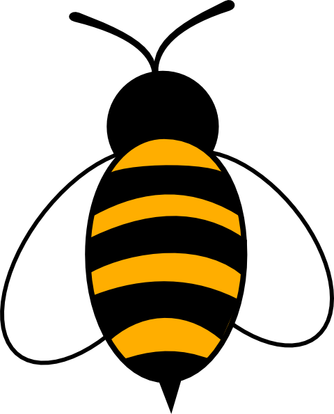 480x595 Bee Silhouette