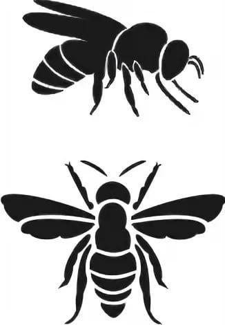 Honey Bee Silhouette at GetDrawings | Free download