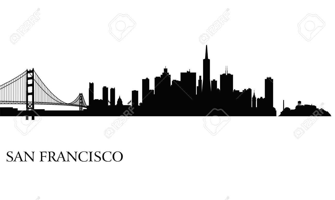 1300x779 Skyline Clipart San Francisco