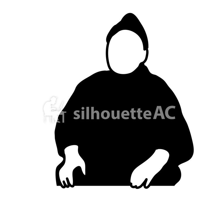 750x750 Free Silhouette Vector Elderly People, Elderly